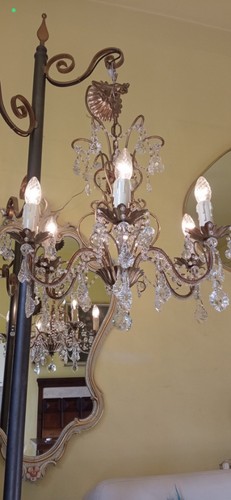 Lampadario vintage con - vintage,