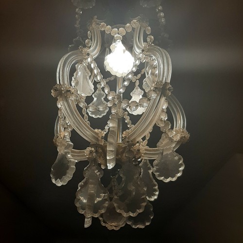 Lampadario cristallo vintage - lampadario,