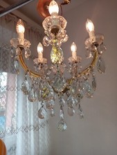 Lampadario d'epoca cristallo