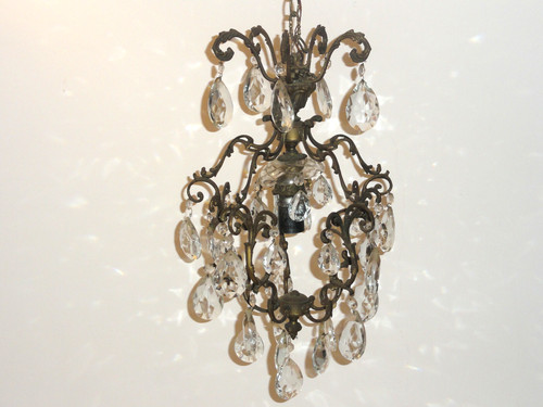 Lampadario antico vintage - lampadario, in