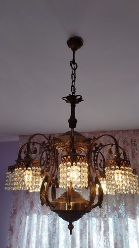 Lampadario vintage anni 70 - lampadario,