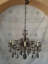 Lampadario in ottone 8 bracci