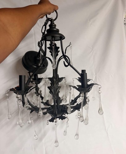 Lampadario antico metallo - lampadario,