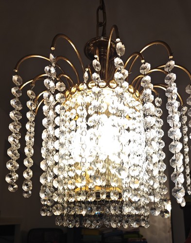 Lampadario vintage cascata - lampadario,