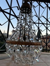 Lampadario cristallo vintage