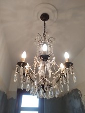 Lampadario cristallo vintage