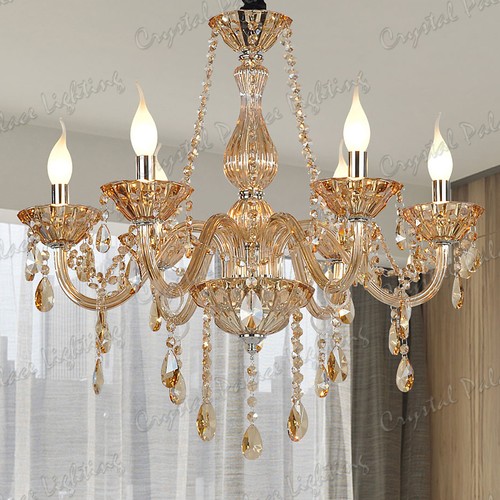 Lampadario amber cristallo - lampadario,